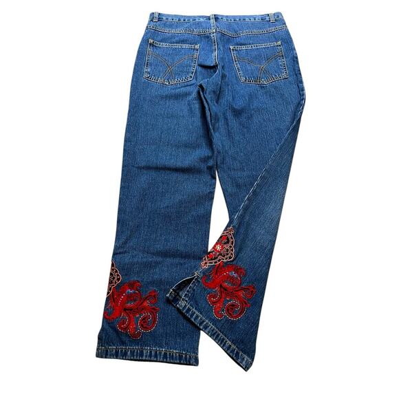 Carol Anderson Collection Embroidered Jeans Women Size 4 casual boho western VTG - Picture 3 of 14